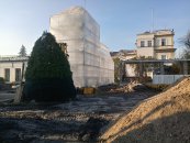 Prace przy Szklarni w Ogrodzie Botanicznym UJ